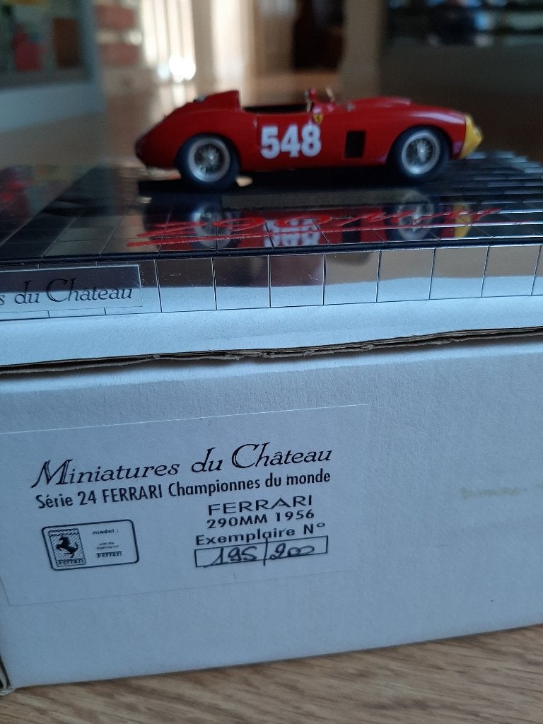 Ferrari 290 MM 1956 miniatures du chateau 1/43, Ophalen of Verzenden, Nieuw, Auto, Overige merken