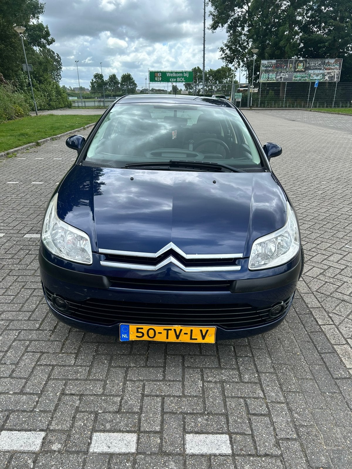 Citroën C4 1.4 16V Berline 2007 Blauw, Auto's, Citroën, Voorwielaandrijving, 1360 cc, 4 cilinders, Blauw