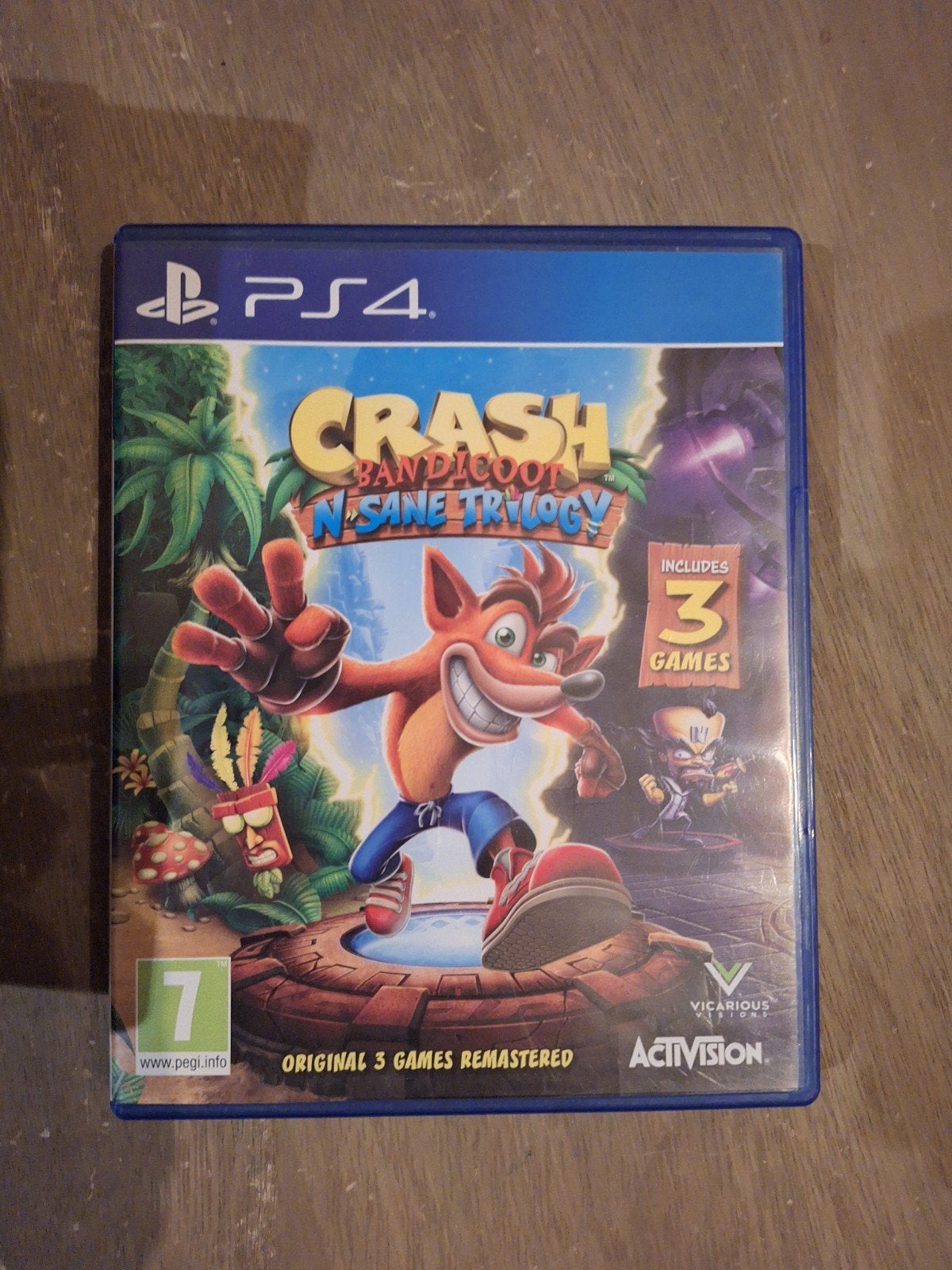 Crash Bandicoot N. Sane Trilogy PS4 - Zo goed als nieuw, Spelcomputers en Games, 1 speler, Ophalen of Verzenden, Zo goed als nieuw