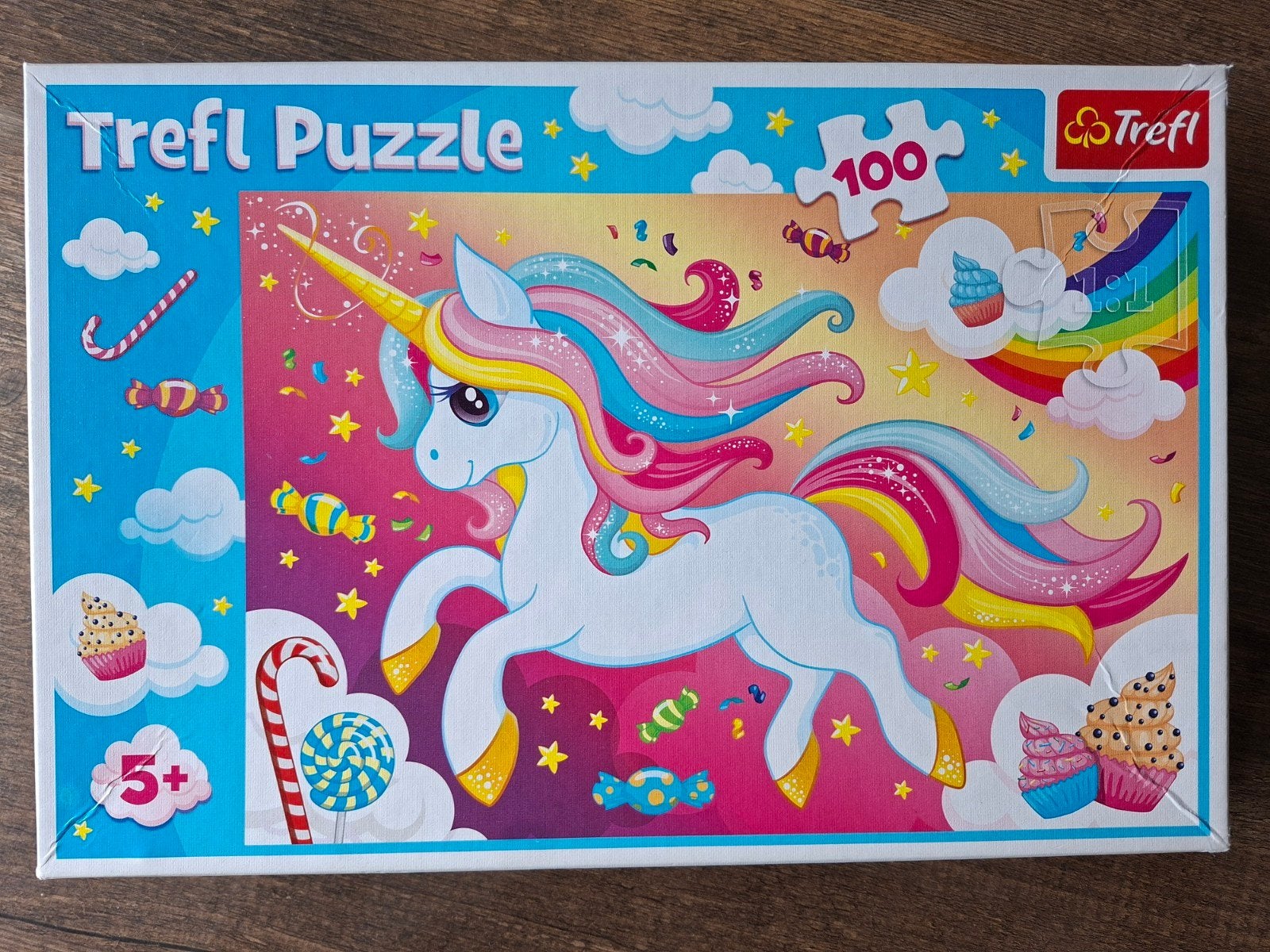 Puzzel Unicorn 100 stukjes, Ophalen of Verzenden, Meer dan 50 stukjes, Gebruikt, 6 jaar of ouder