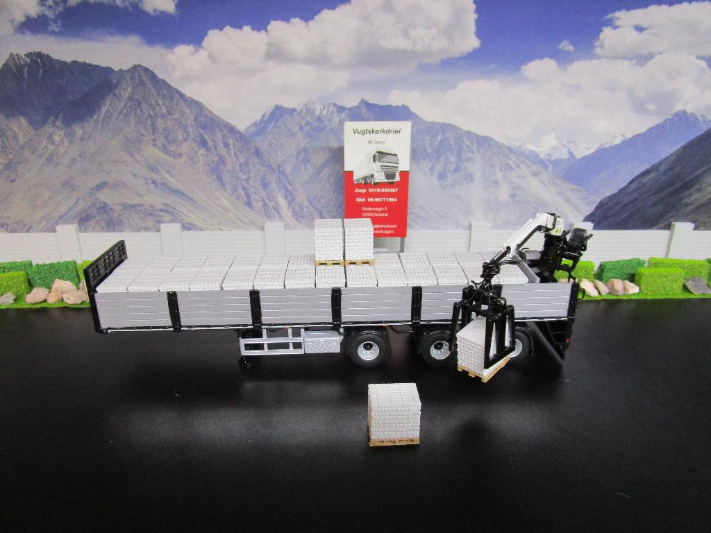 Lading Stenen Licht Grijs "Zie Omschrijving, Ex Wsi Oplegger, Hobby en Vrije tijd, Modelauto's | 1:50, Ophalen, Nieuw, Bus of Vrachtwagen