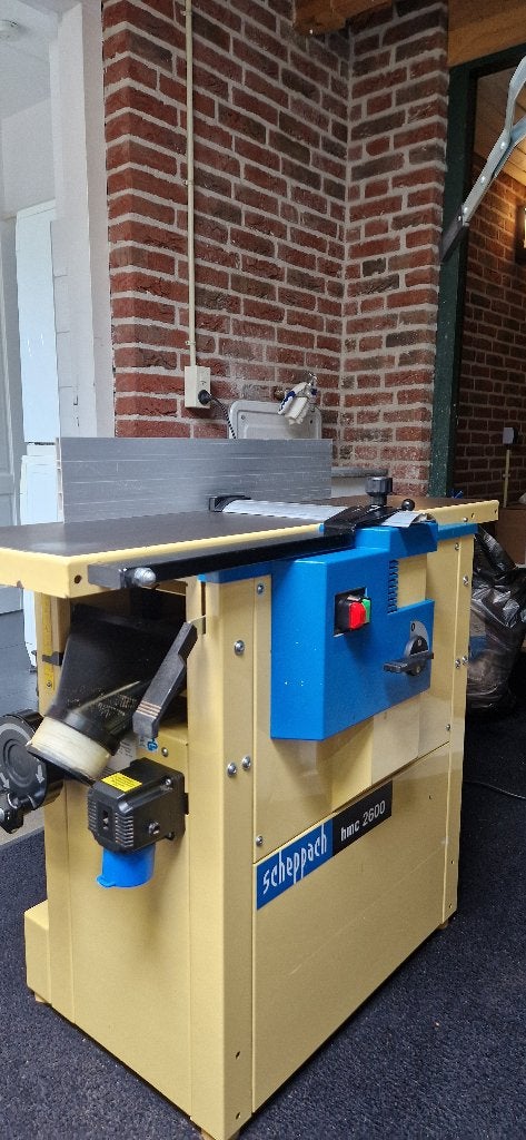 Scheppach HMC2600 Combi machine ( vlak/vandikte bank ), Ophalen, Gebruikt
