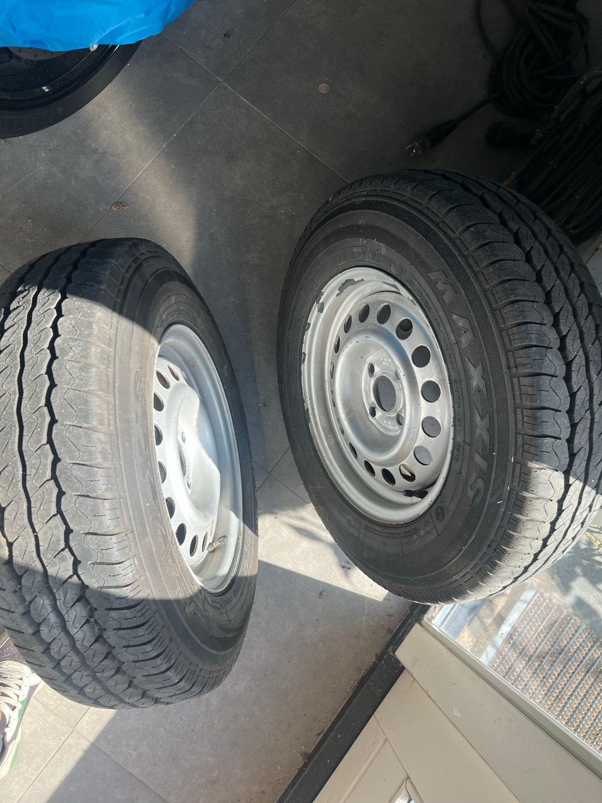2 Velgen met band 185 R 14C 102/100R - Asgat 57, Steek 100mm, Auto-onderdelen, Banden en Velgen, Ophalen, 14 inch, Overige, Banden en Velgen