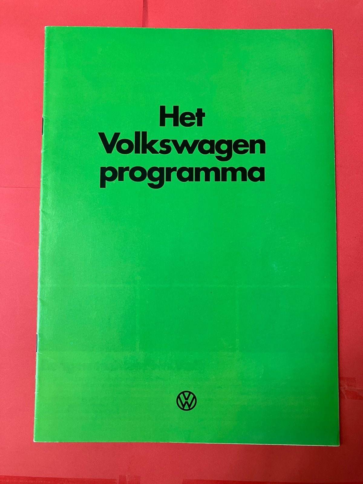 1978 VW programma folder Volkswagen Golf Polo T2, Ophalen, Gelezen, Volkswagen