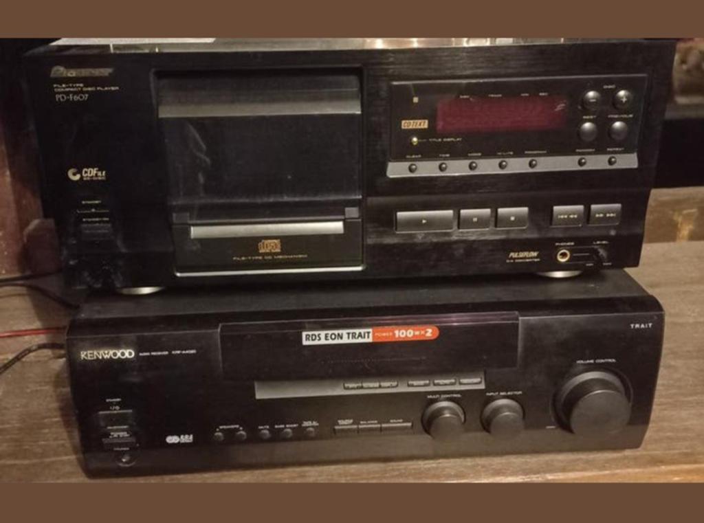 Pioneer PD-1607 CD-speler en Kenwood RDS EON TRAIT 100+2, Ophalen, Gebruikt, Pioneer, Met radio