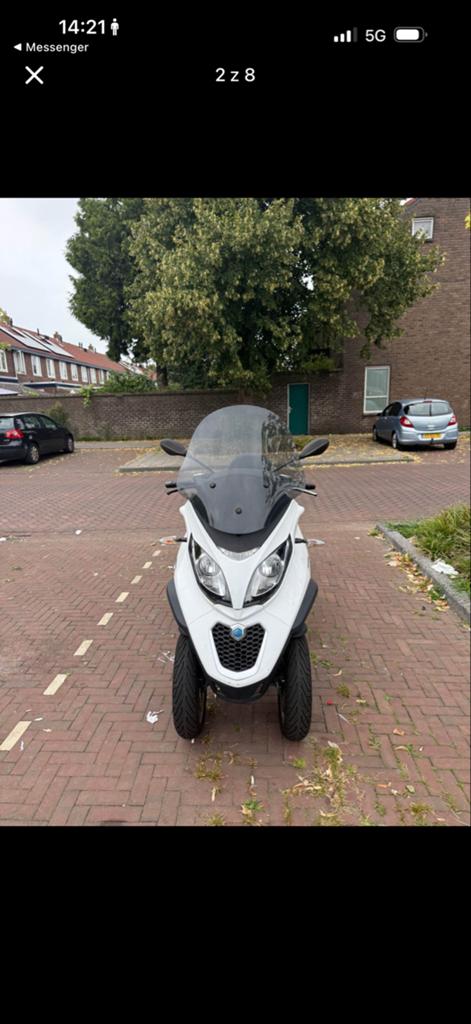Piaggio MP3 300 LT Sport - Wit 2018, Ophalen, Overige modellen, 300 cc, Zo goed als nieuw