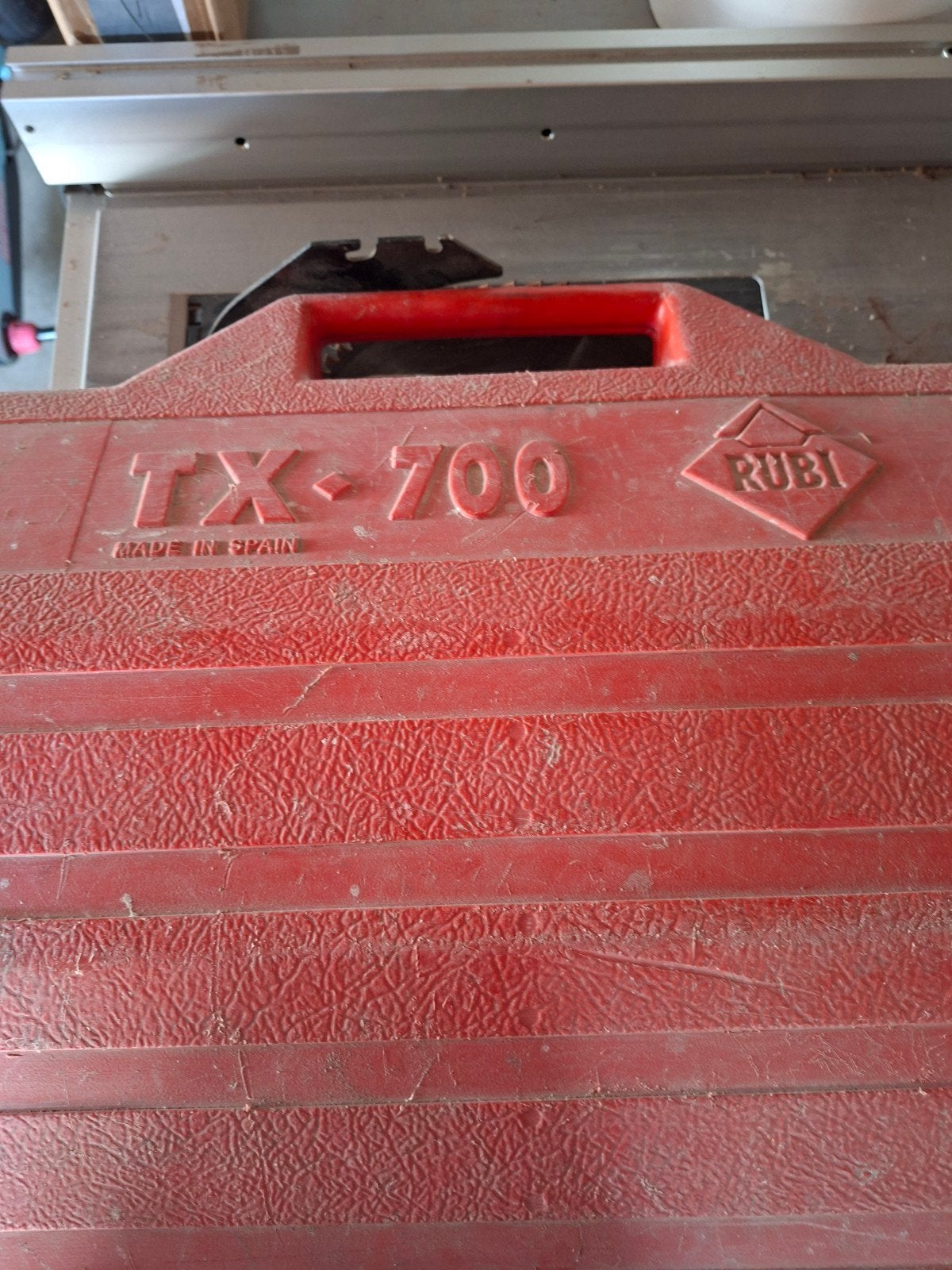 Rubi TX-700 Tegelsnijder - Gebruikt maar functioneel, Doe-het-zelf en Verbouw, Ophalen, Gebruikt, Snijgereedschap, Rubi