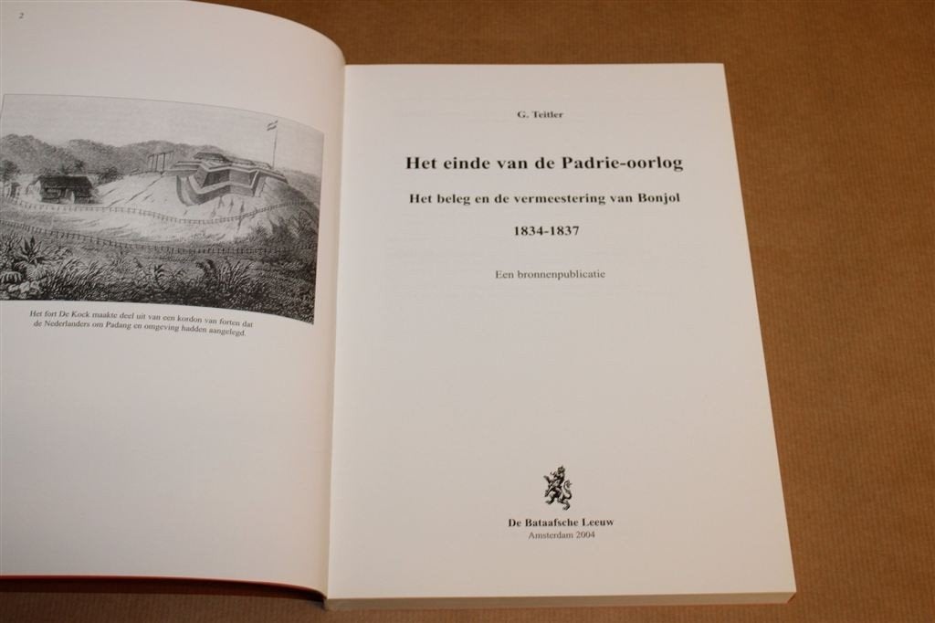 Padrie-oorlog — Beleg van Bonjol 1834-1837, Ophalen of Verzenden, Zo goed als nieuw