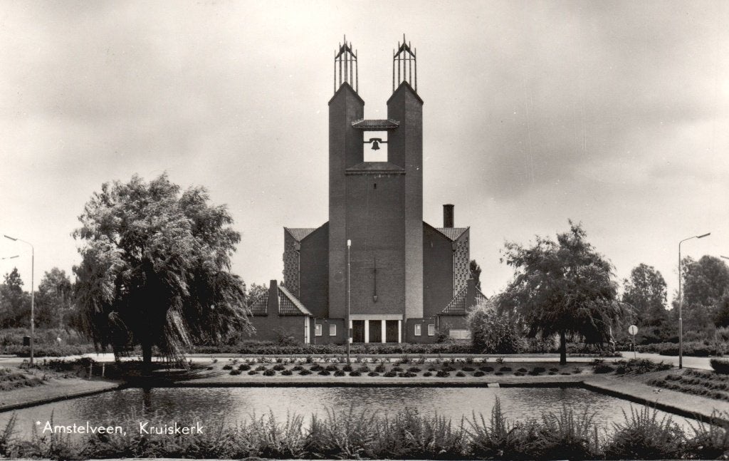 Amstelveen, Kruiskerk (1960) 131566, Verzamelen, Ansichtkaarten | Nederland, Gelopen, Noord-Holland, 1940 tot 1960, Verzenden