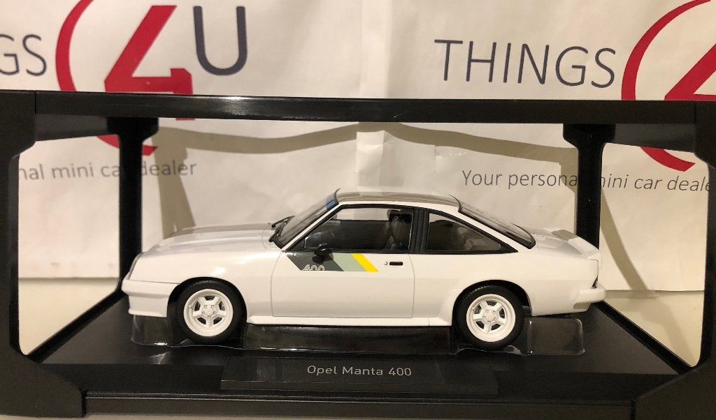 Norev 1:18 Opel Manta 400 1982 wit nieuw in verpakking, Ophalen of Verzenden, Nieuw, Auto, Norev