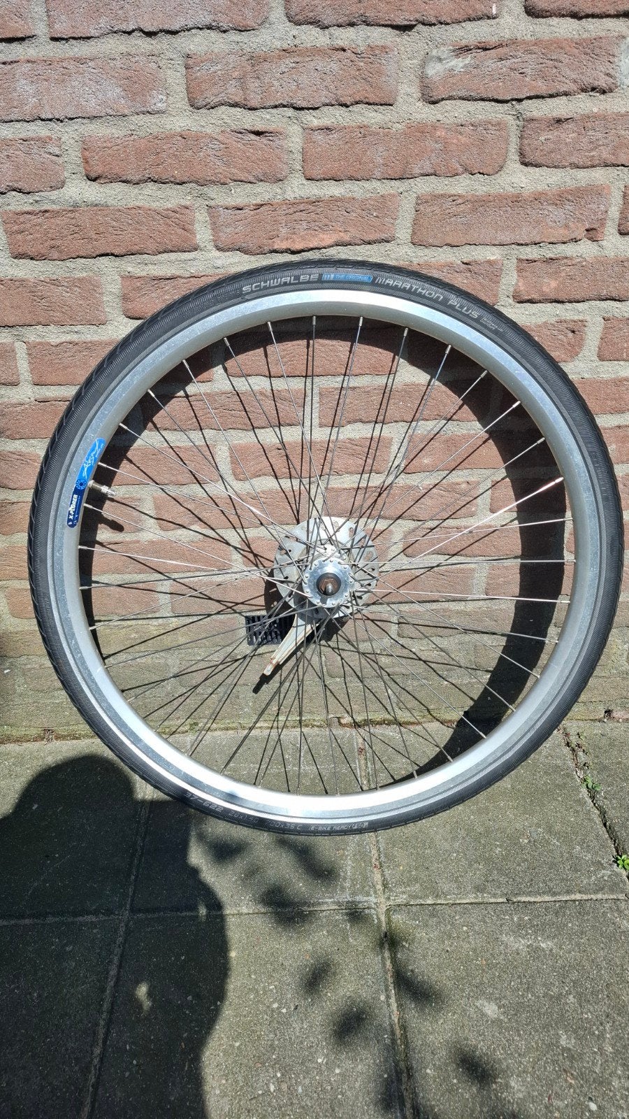 X-plorer-Alesa voorwiel 28 inch rollerbrake, montage klaar., Fietsen en Brommers, Ophalen, Gebruikt, Wiel, Aluminium
