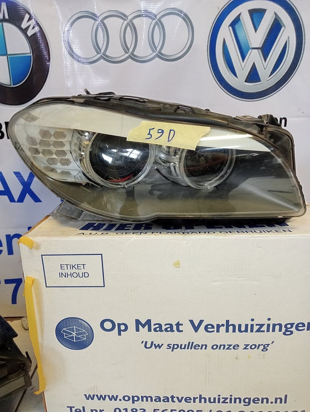 BMW 5 SERIE F10 F11 XENON LED KOPLAMP RECHTS 7203246 ORIGINE, Gebruikt, -, -, Ophalen of Verzenden