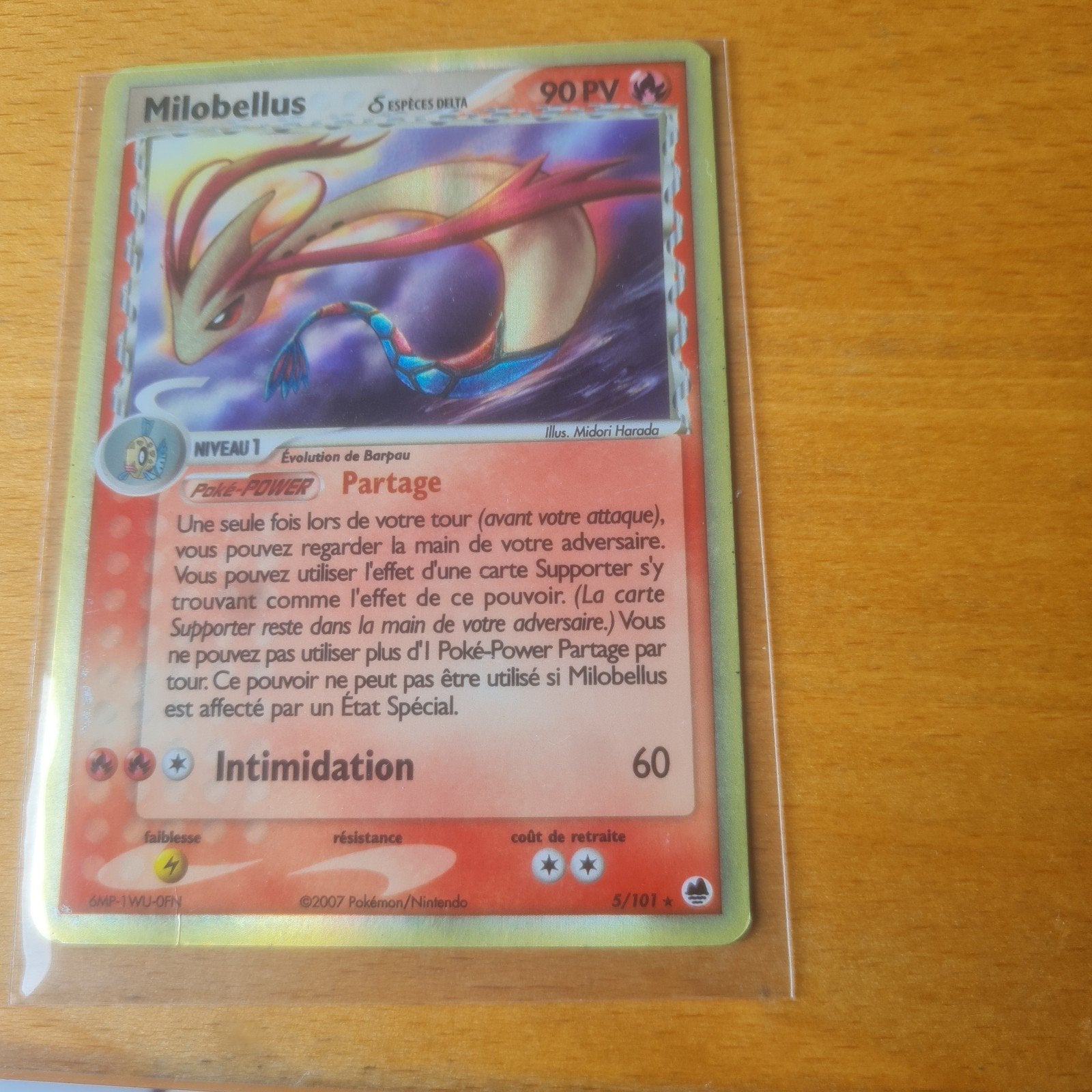Milotic Pokémon kaart - Milobellus Delta Species, Ophalen of Verzenden, Gebruikt, Losse kaart