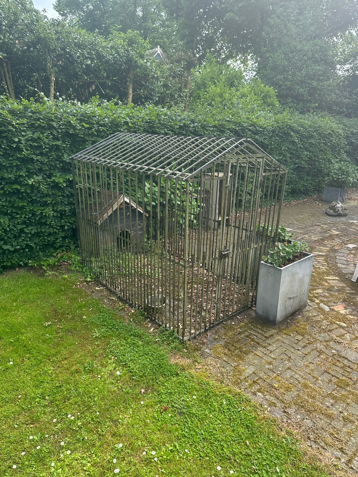 Honden verblijf of dieren bench voliere, Dieren en Toebehoren, Hondenhokken, Hondenkennel, 100 cm of meer, Ophalen of Verzenden