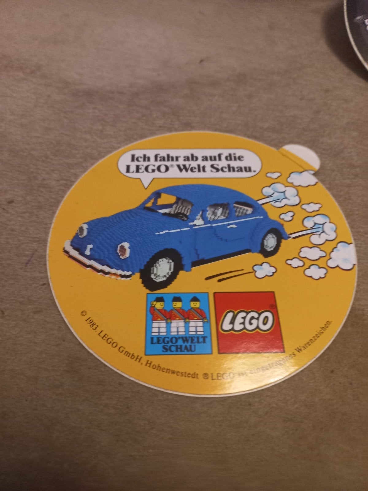 Vintage LEGO Welt Schau onderzetter 1983, Ophalen of Verzenden, Gebruikt, Overige typen