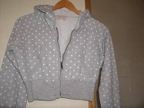 Bershka vest jasje met capuchon S/M, Bershka, Ophalen of Verzenden, Gedragen, Grijs