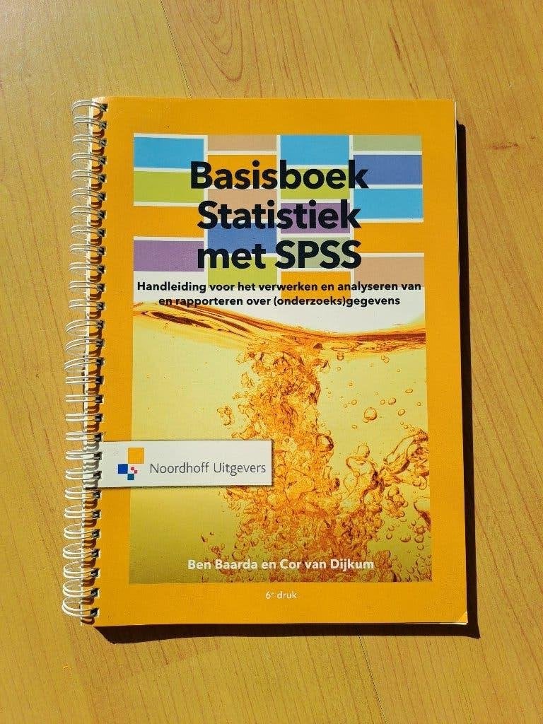 Basisboek Statistiek met SPSS, Ben Baarda; Cor van Dijkum, Zo goed als nieuw, Beta, HBO