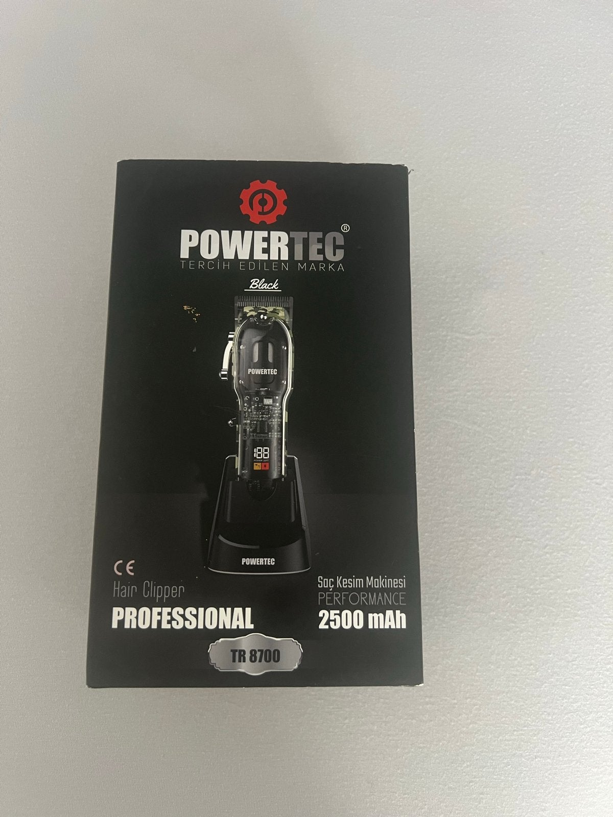 Powertec TR8700 Professionele Draadloze Tondeuse, Ophalen of Verzenden, Nieuw, Tondeuse