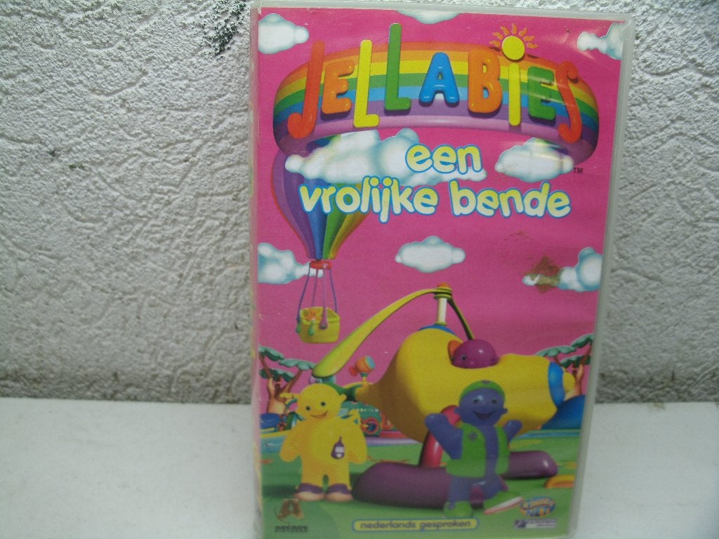 vhs 124a jelabies een vrolijke bende, Cd's en Dvd's, Alle leeftijden, Ophalen of Verzenden, Gebruikt