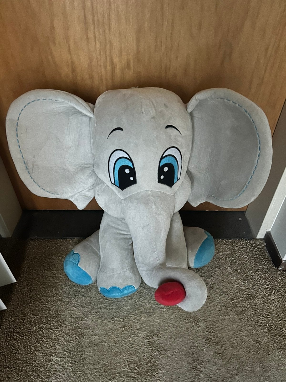Schattige olifant knuffel, Kinderen en Baby's, Speelgoed | Knuffels en Pluche, Ophalen of Verzenden, Zo goed als nieuw, Olifant