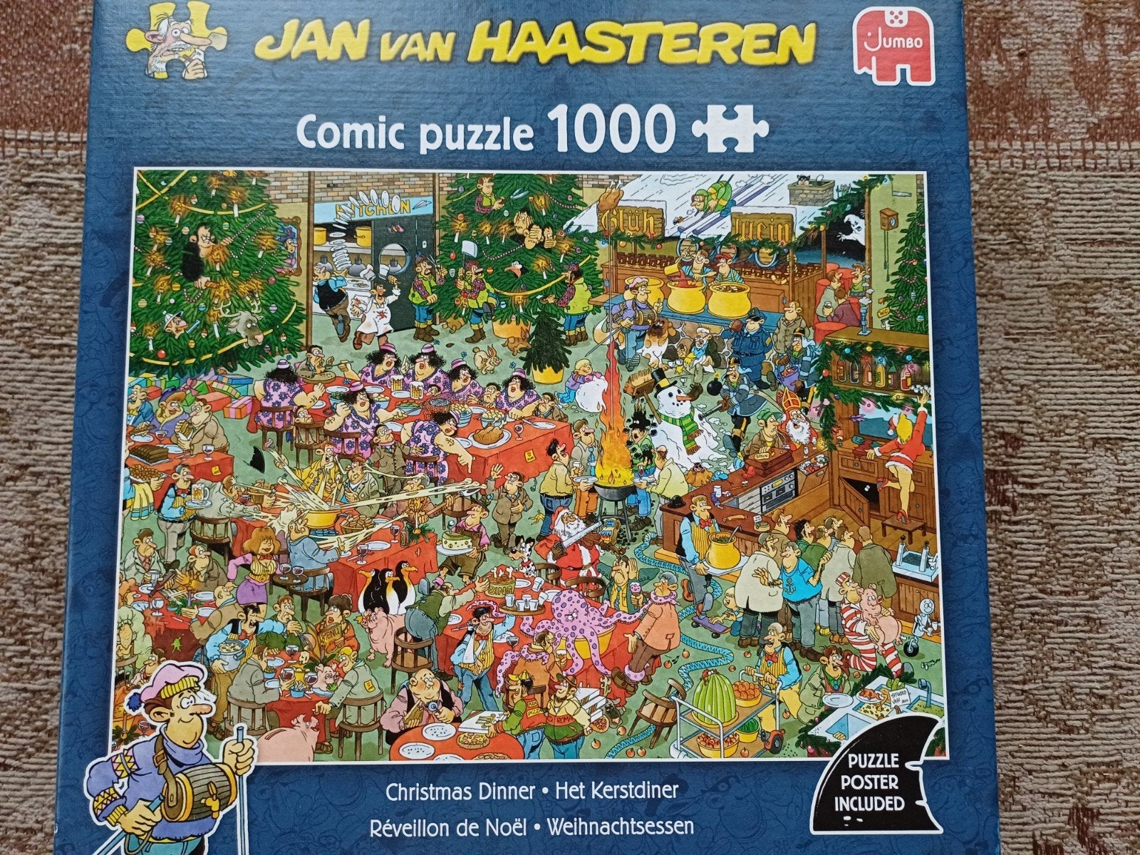 Puzzel 1000 stukjes nieuw, Jan van Haasteren, kerstdiner