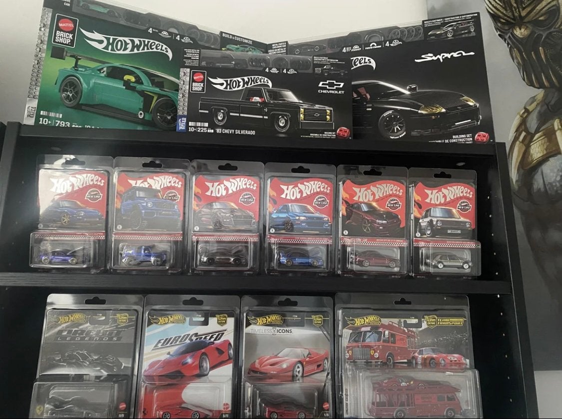 Mattel Brick Shop Supra - Aston Martin - Chevy Silverado, Ophalen, Zo goed als nieuw
