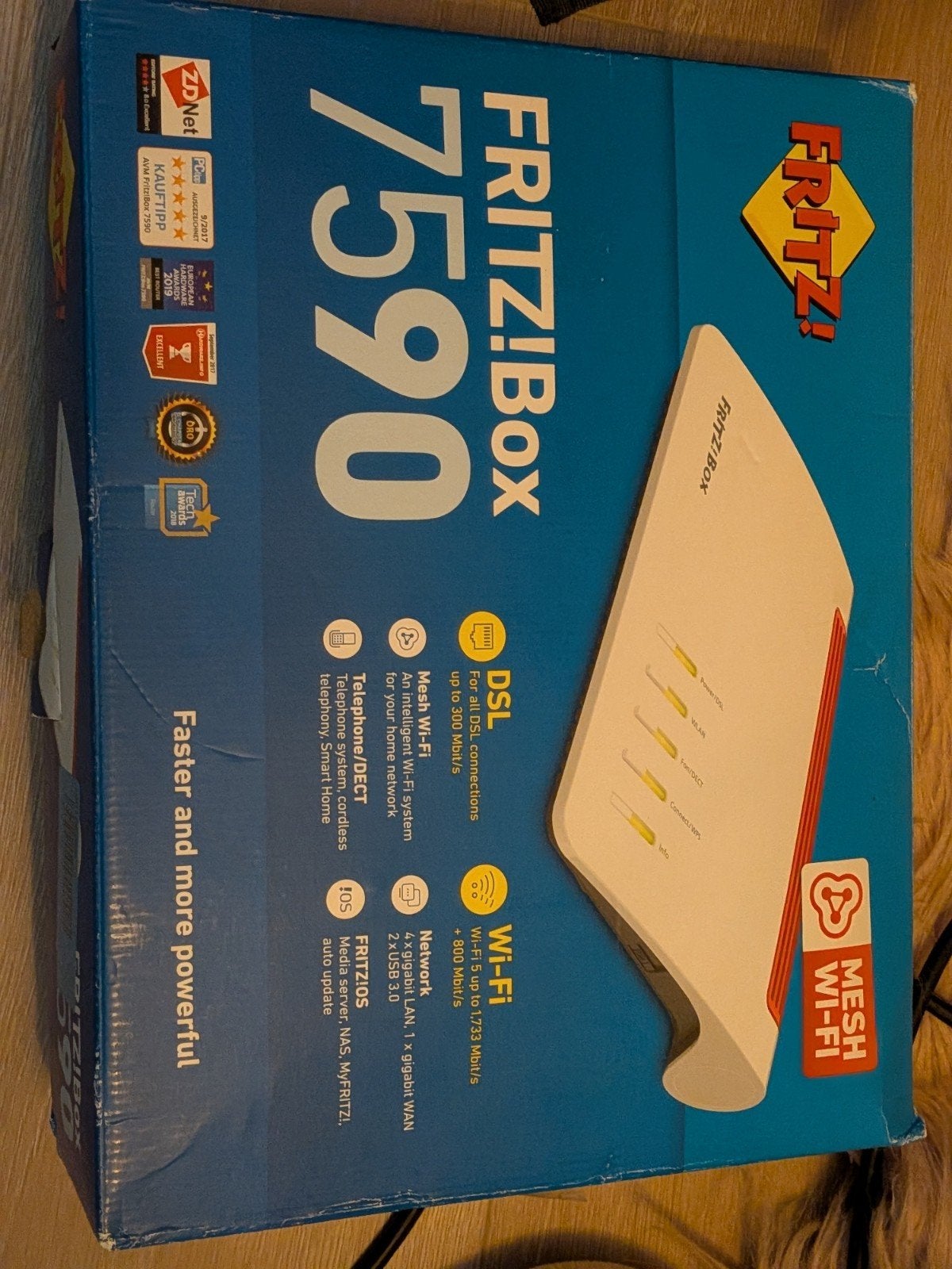 FRITZ!Box 7590 Router - Zo goed als nieuw, Computers en Software, Ophalen of Verzenden, Zo goed als nieuw, Router, FRITZ!Box