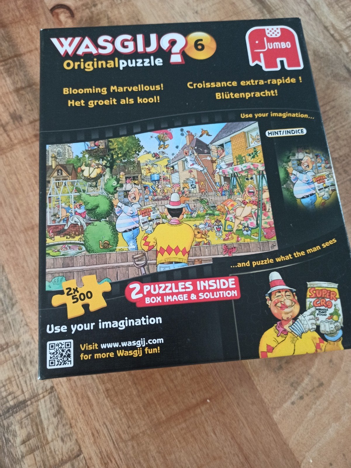 Wasgij Original 6: Het groeit als kool! (2x500 stukjes), Ophalen of Verzenden, 500 t/m 1500 stukjes, Gebruikt, Legpuzzel