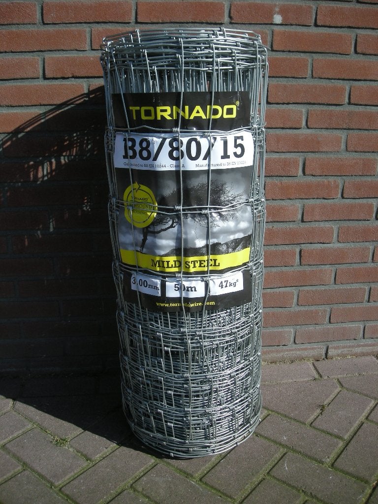 Schapengaas Tornado gaas B8-80-15 0,80m hoog 50 mtr lang, Tuin en Terras, Gaas en Draad, Ophalen, Nieuw, 20 meter of meer, Gaas