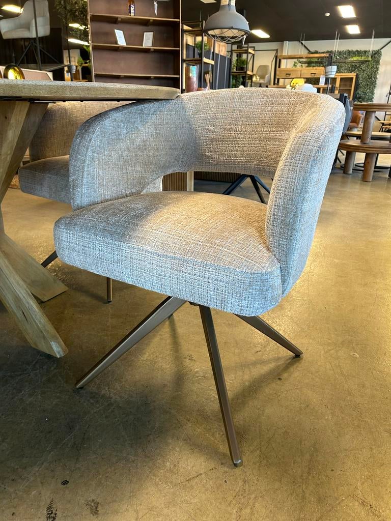 Moderne eetkamerstoel Sven met bronzen poot BY CHEFMEUBEL, Huis en Inrichting, Stoelen, Ophalen, Overige kleuren, Nieuw, Eén