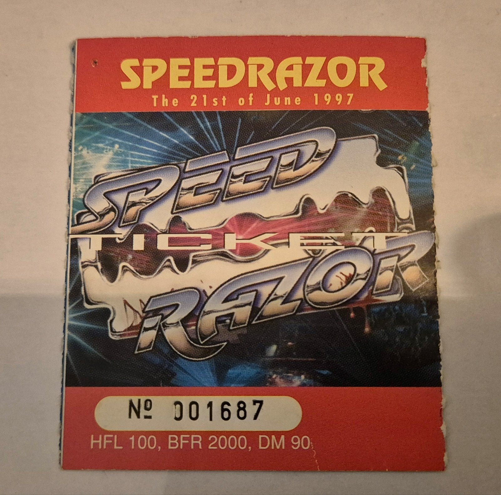 Speedrazor id&t ticket, Verzamelen, Ophalen of Verzenden