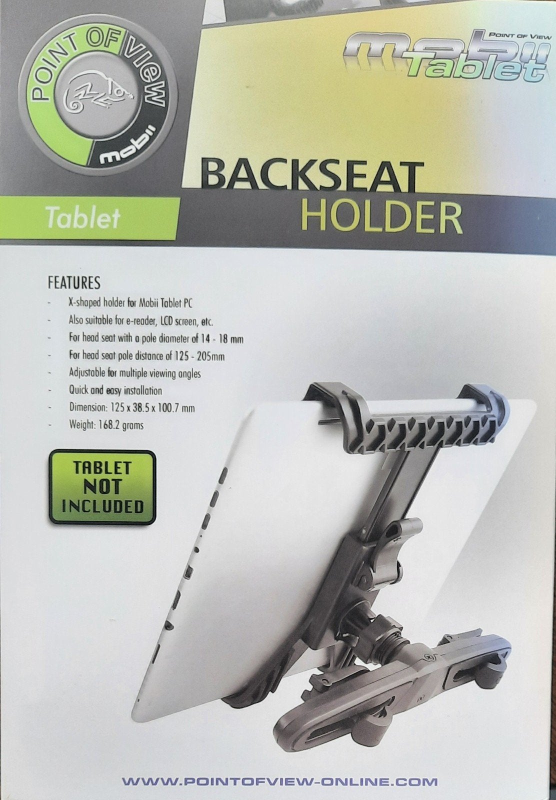 Tablethouder voor hoofdsteun auto (Point of View), Computers en Software, Tablet-hoezen, Nieuw, Overige typen, 10 inch, Ophalen