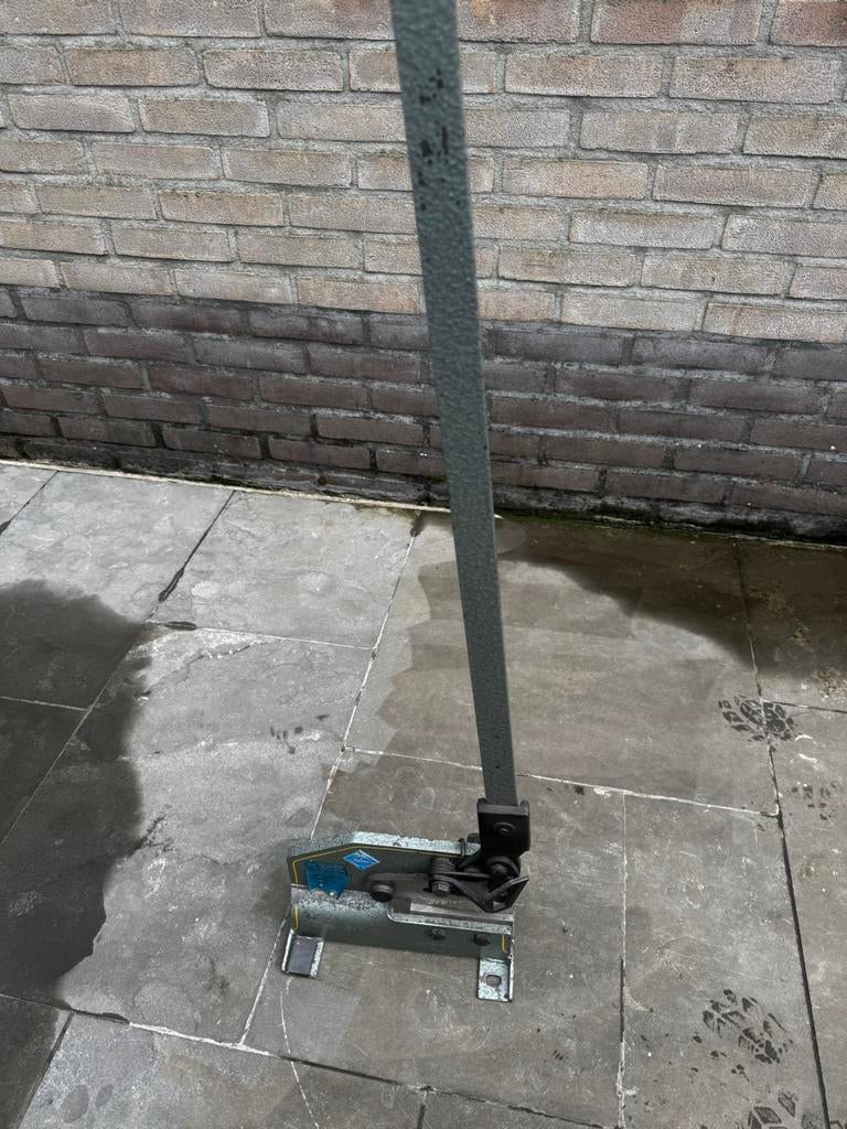 plaat knipschaar, Ophalen, Gebruikt