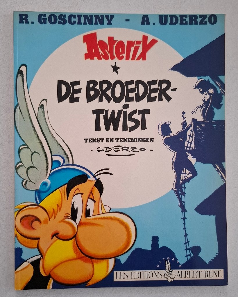 Asterix - De Broedertwist (1980) - Goede staat, Boeken, Gelezen, René Goscinny, Albert Uderzo, Eén stripboek, Ophalen of Verzenden