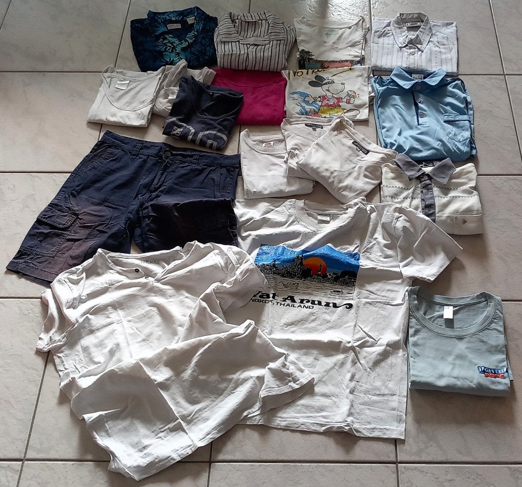 Pakket 1 – 18 Heren Zomerkleding – €10, Ophalen, Gedragen, Maat 48/50 (M)