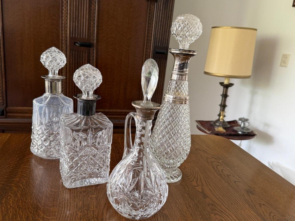 Kristallen karaffen, Antiek en Kunst, Antiek | Glas en Kristal, Ophalen of Verzenden