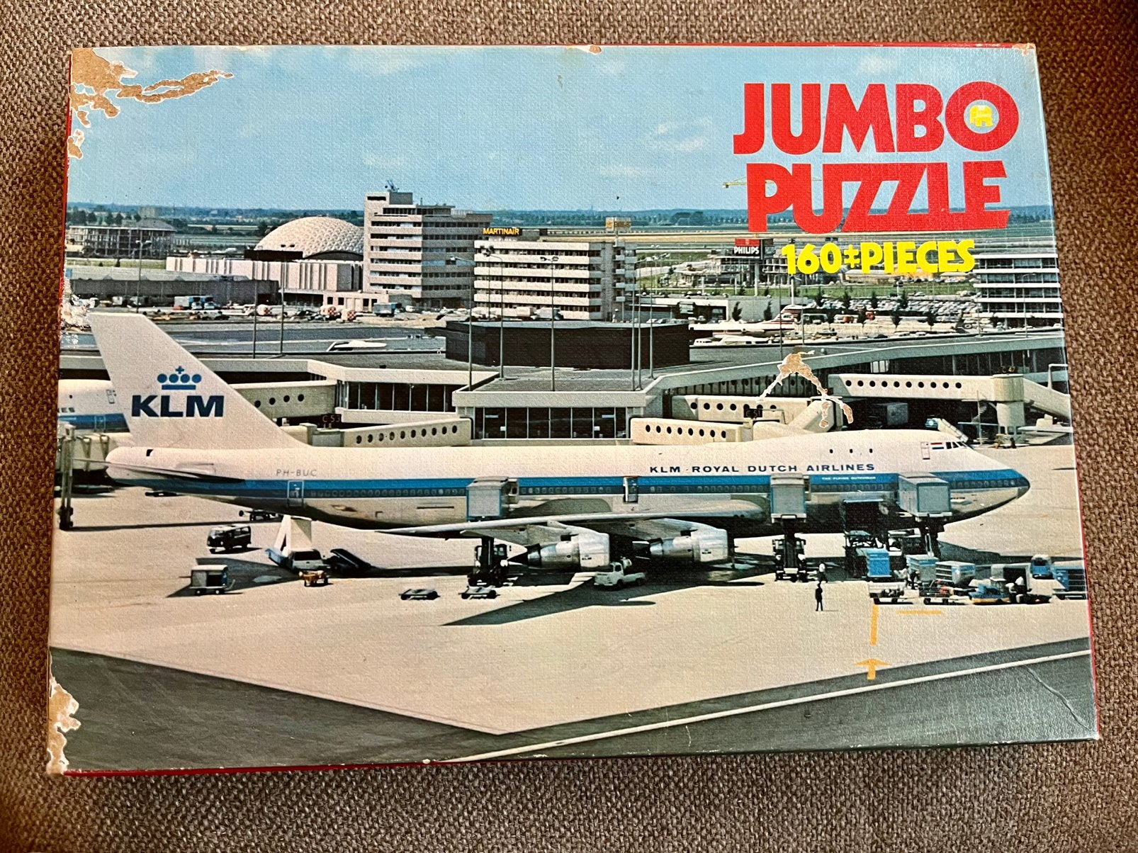 KLM jumbo puzzle 160 puzzelstukjes, Ophalen of Verzenden, 81 t/m 91