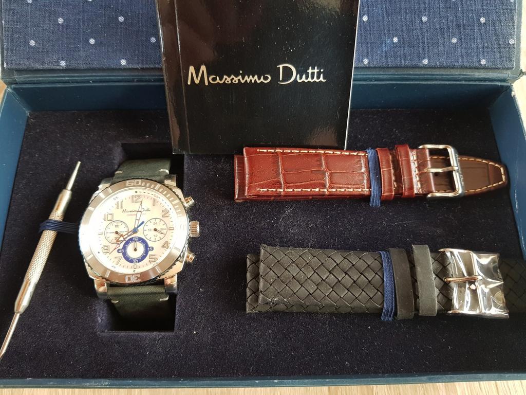 Massimo Ditti Horloge, nieuw!, Ophalen of Verzenden, Nieuw, Leer, Overige merken