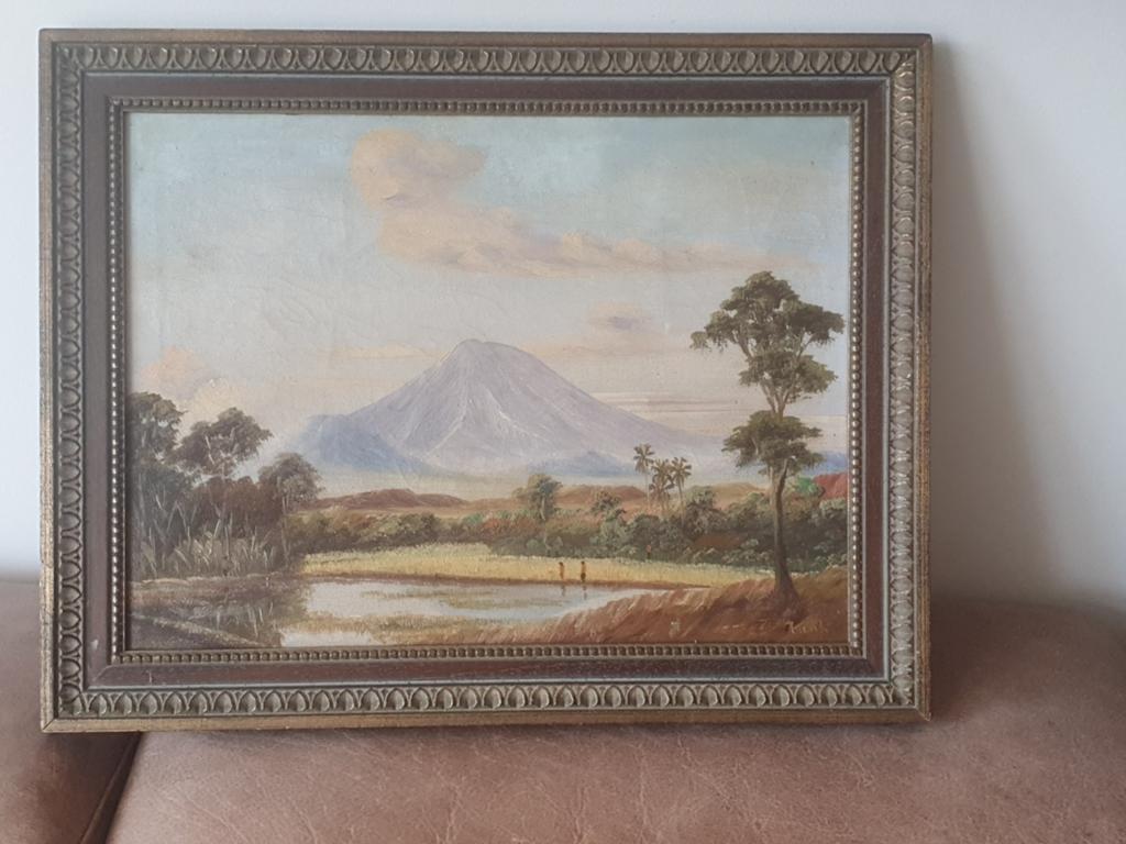 vulkaan Gunung Merapi Java gesign  Zank vooroorlogs, Ophalen
