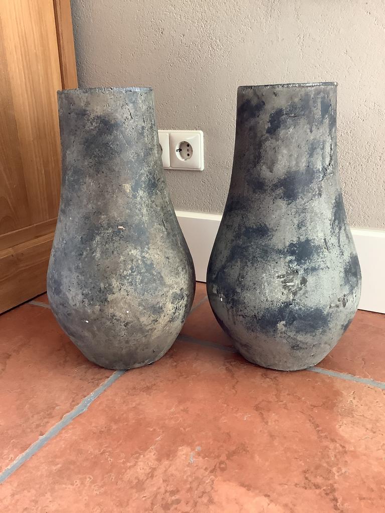 Twee leuke bloempotten, Ophalen, Overige kleuren, Aardewerk of Porselein, Zo goed als nieuw