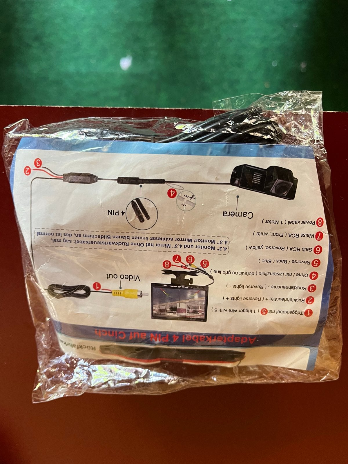 Achteruitrijcamera met 4.3" Monitor en Kabels, Ophalen of Verzenden, Nieuw