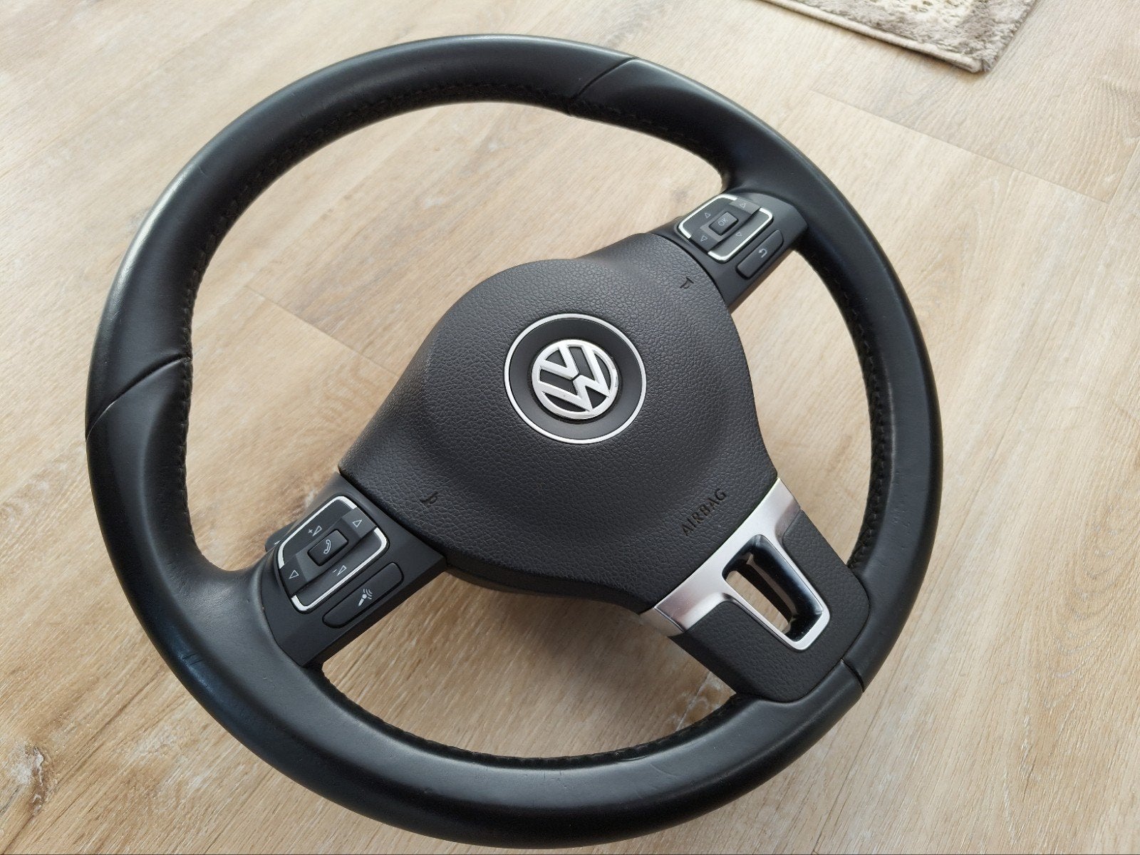 VW Transporter T5 GP Caddy Golf 6 Passat leren stuur flipper, Auto-onderdelen, Interieur en Bekleding, Ophalen of Verzenden, Gebruikt