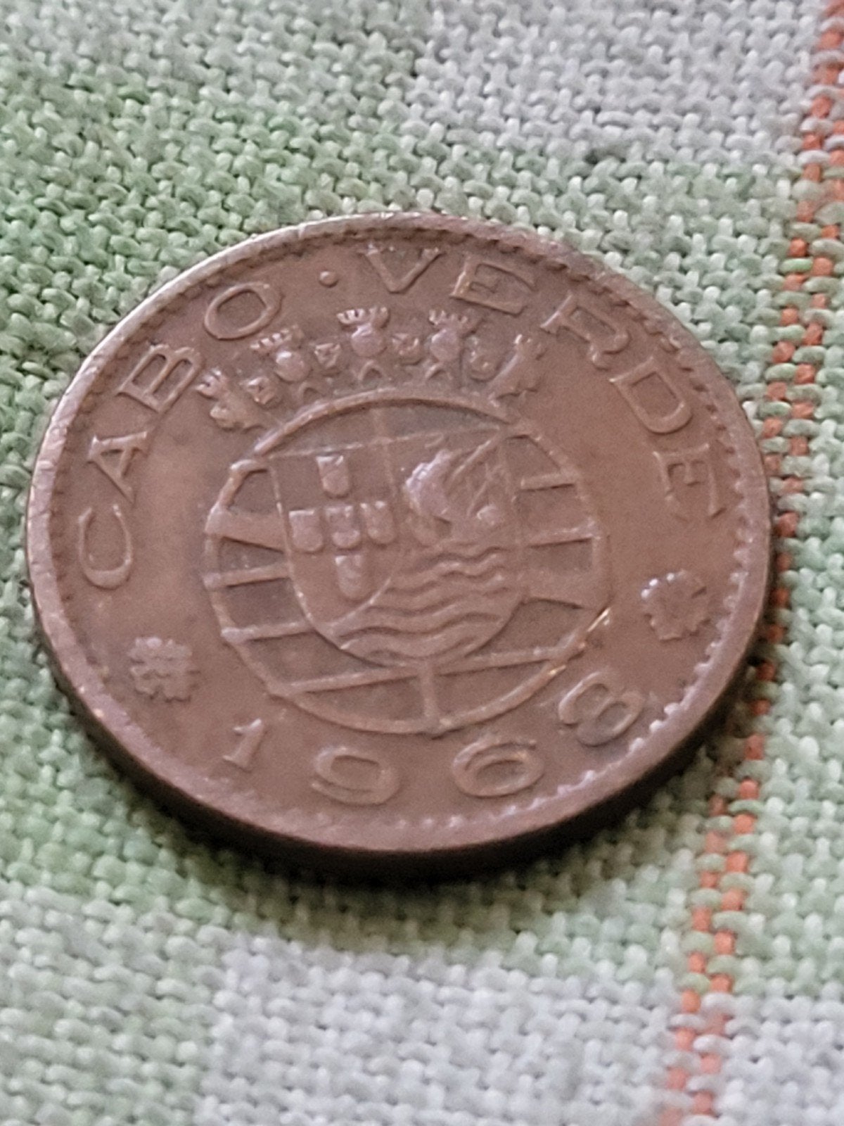 Munt Kaap Verdie 50 centavos 1968 Republica Portugesa, Ophalen of Verzenden