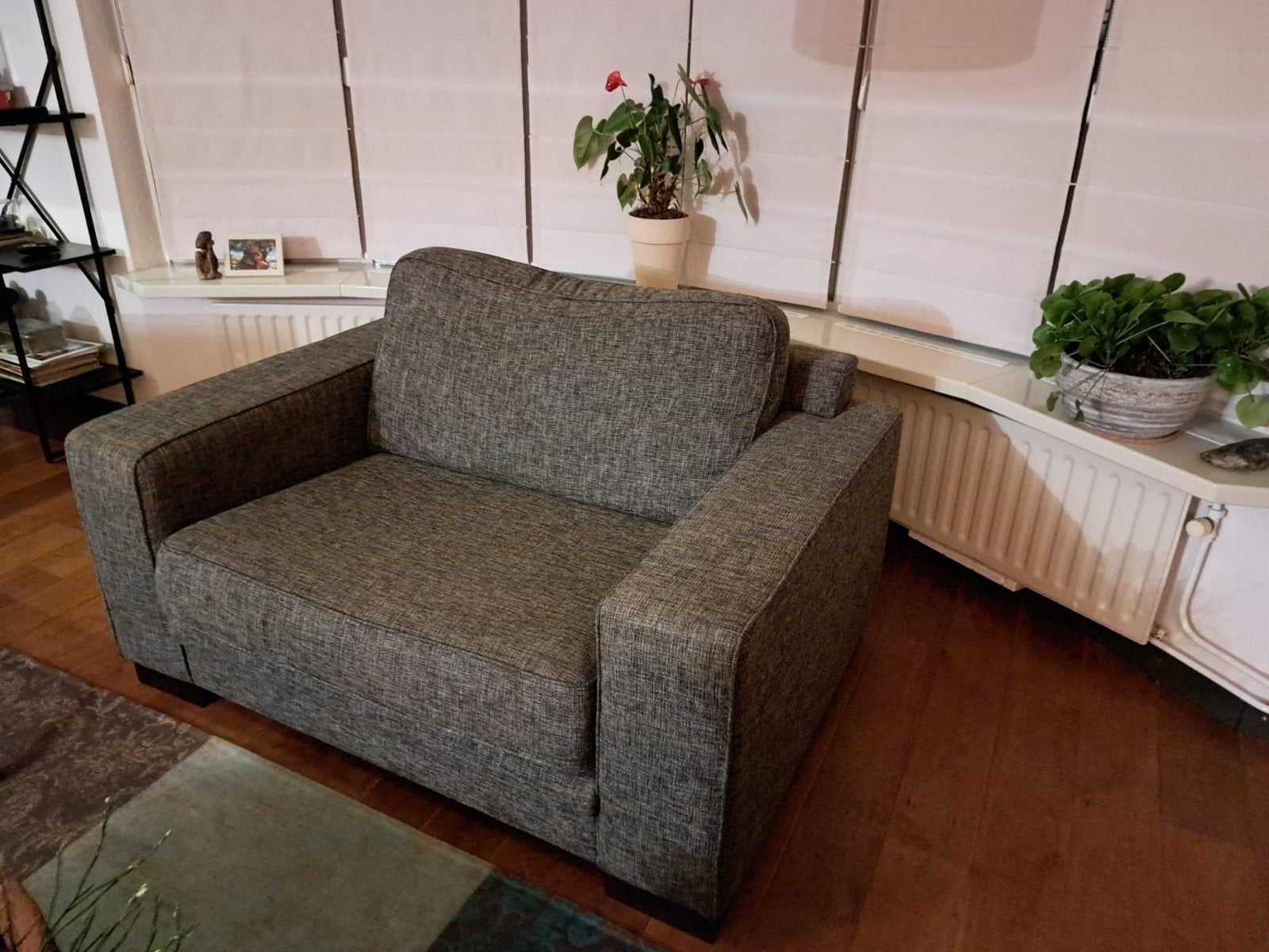 Montel Loveseat Antraciet Grijs - Zo goed als nieuw, Ophalen, 150 tot 200 cm, Tweepersoons, 75 tot 100 cm