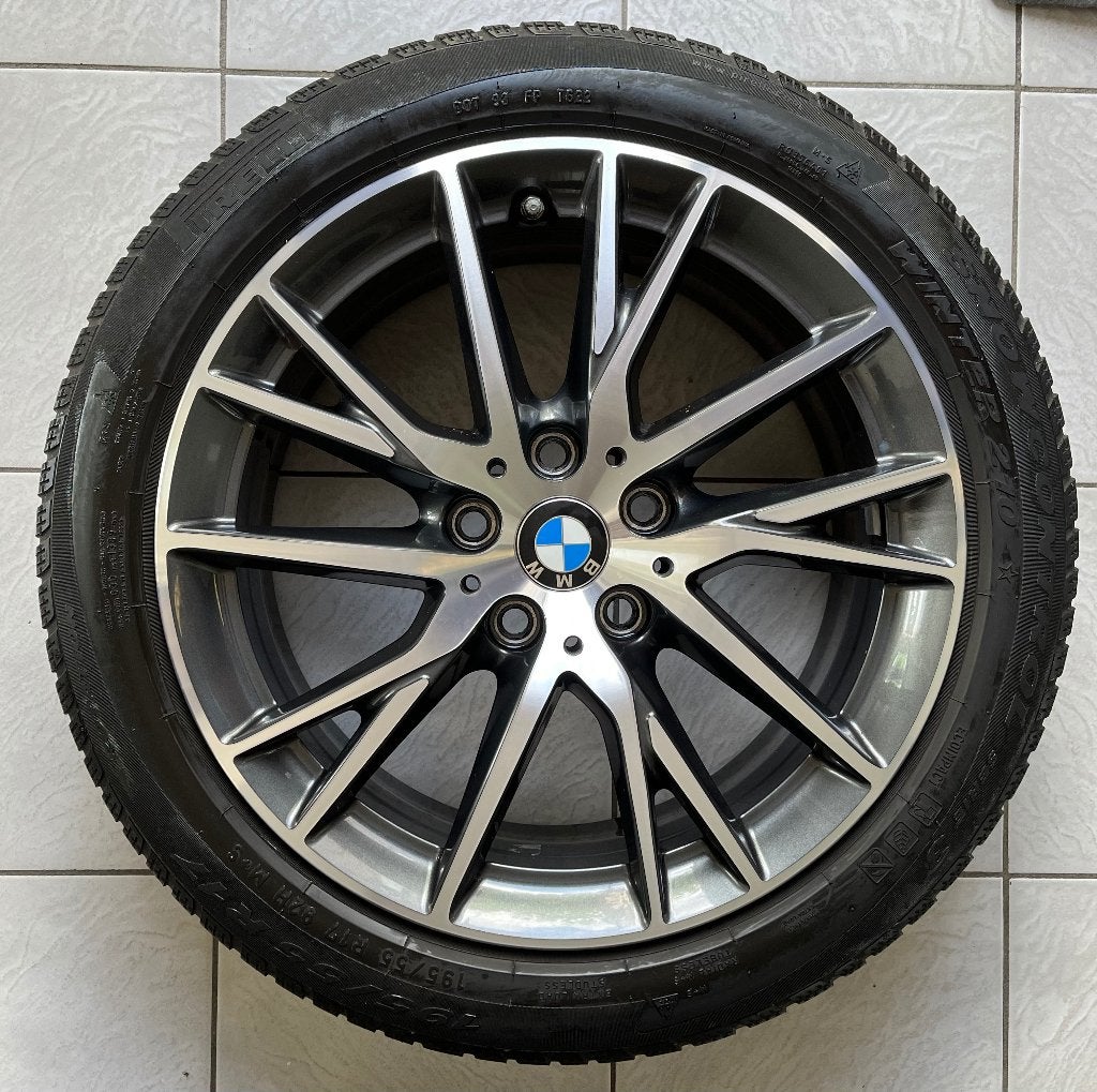 BMW winterset - styling 489 velgen met Pirelli banden, Auto-onderdelen, Banden en Velgen, Ophalen, Gebruikt, Banden en Velgen