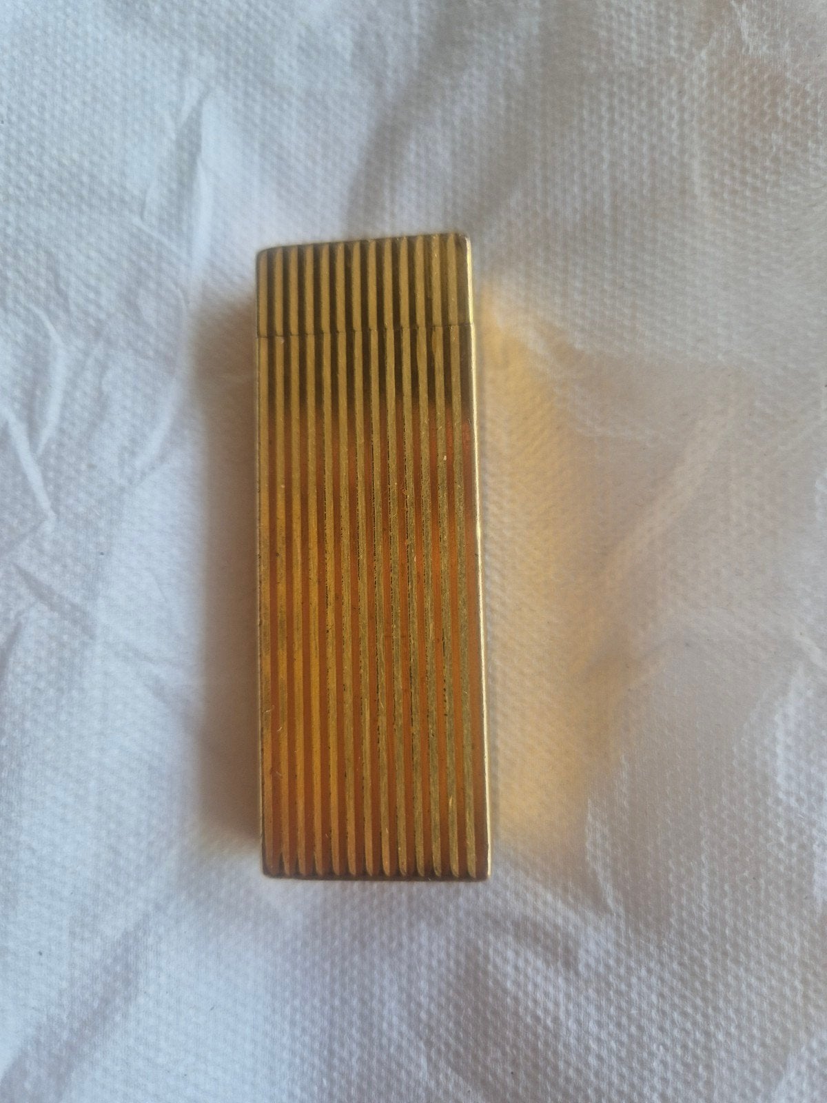 Vintage Cartier aansteker - Verguld, Verzamelen, Ophalen of Verzenden, Gebruikt, Aansteker