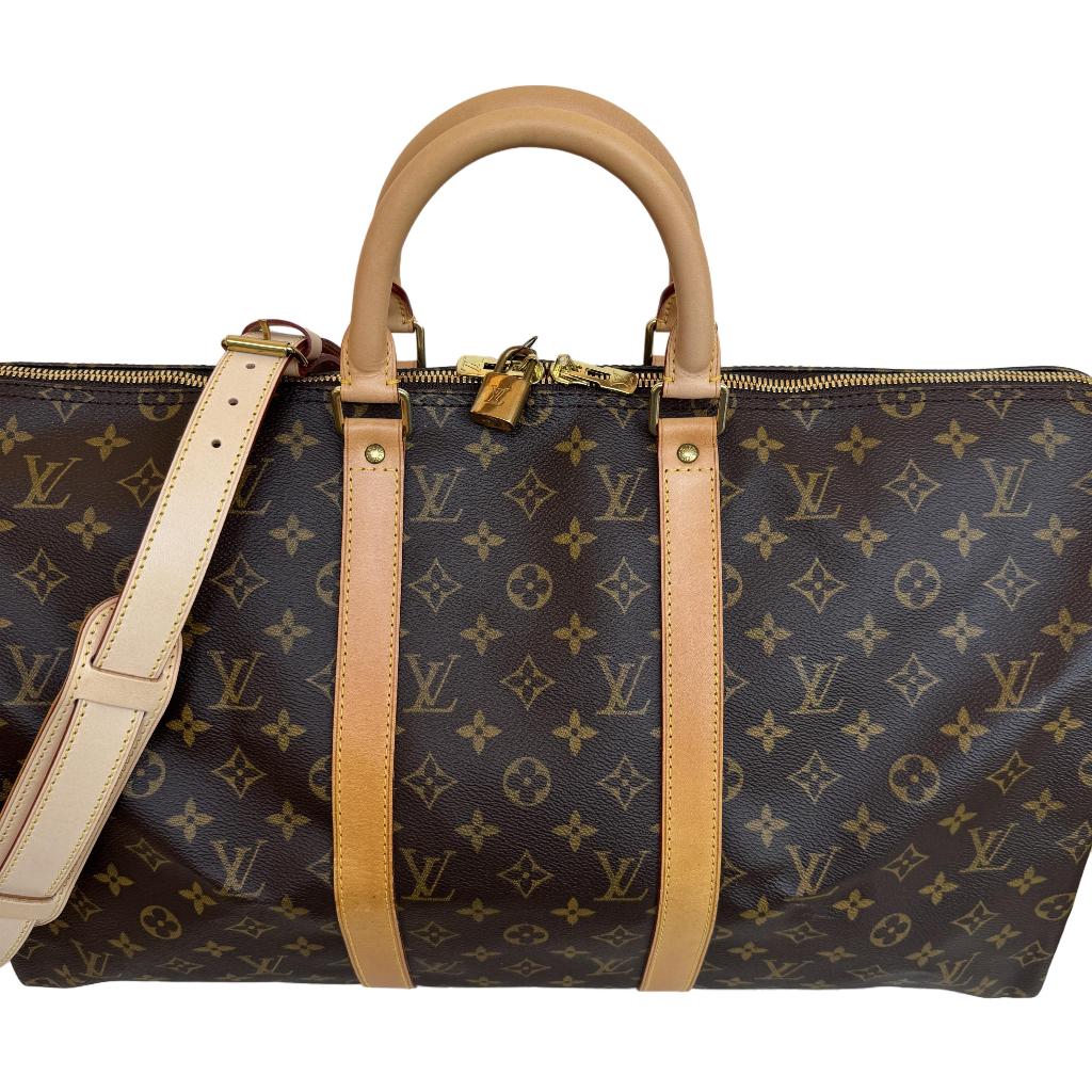 Louis Vuitton keepall 50B bandouliere reistas koffer handtas image 2