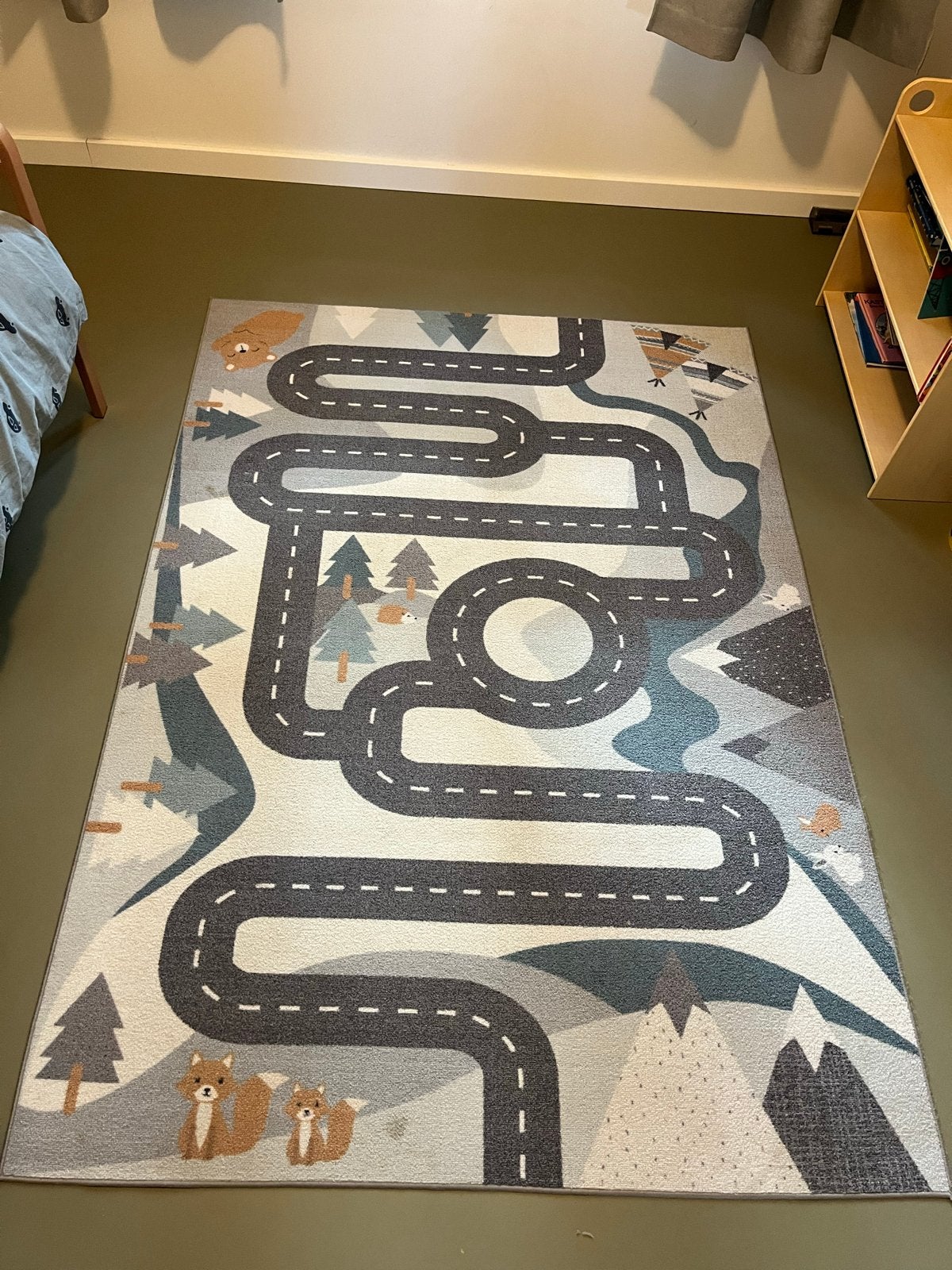Speelkleed met wegen en dieren 140x200cm, Kinderen en Baby's, Ophalen, Gebruikt