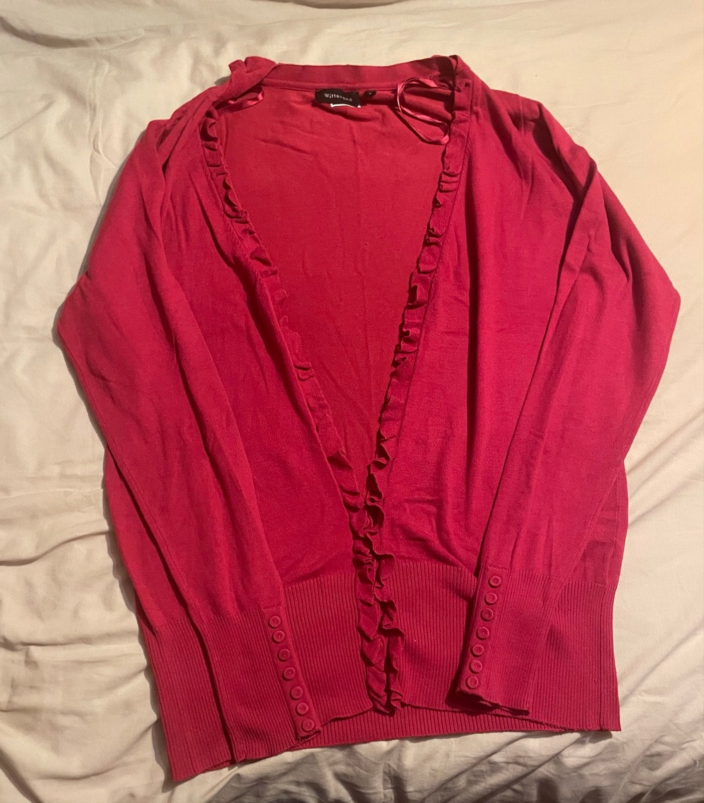 Nieuw roze vestje maat S met ruches, Ophalen of Verzenden, Nieuw, Maat 36 (S), Roze
