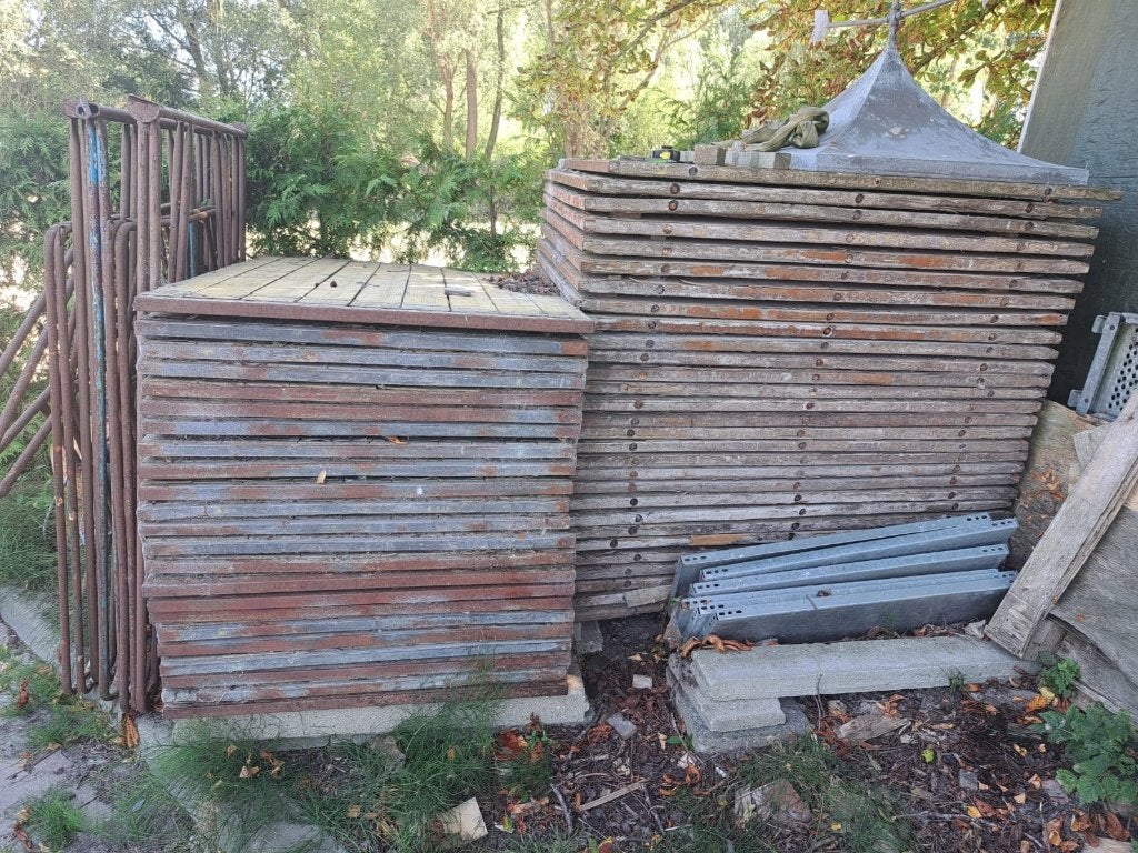 Steenschotten, terras vlonders, damwand, rijplaat,Paardenbox, Ophalen of Verzenden, 3 tot 6 meter, Hout, 1 tot 2 meter